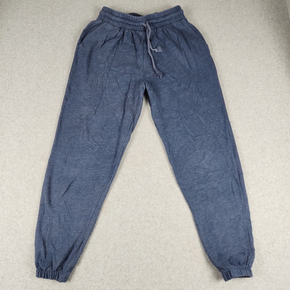 SO The Favorite Jogger Sweatpants Womens Small Blue Drawstring Waist Tapered Leg
